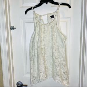 Torrid High Neck Lace Tank Halter Tie Size 1